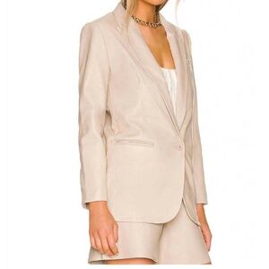 SPRWMN Leather Blazer NWT
